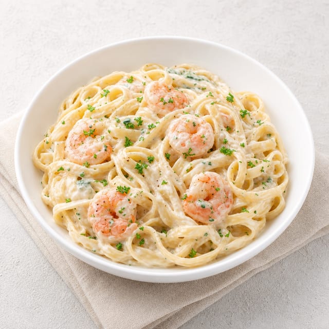 Shrimp Alfredo.