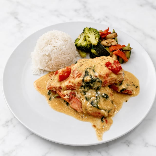 Creamy Salmon Delight.