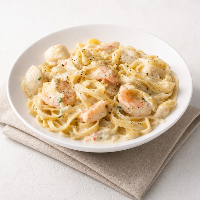 Seafood Alfredo.