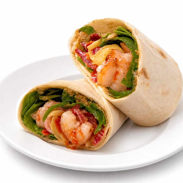 Sweet Chili Shrimp Wrap.